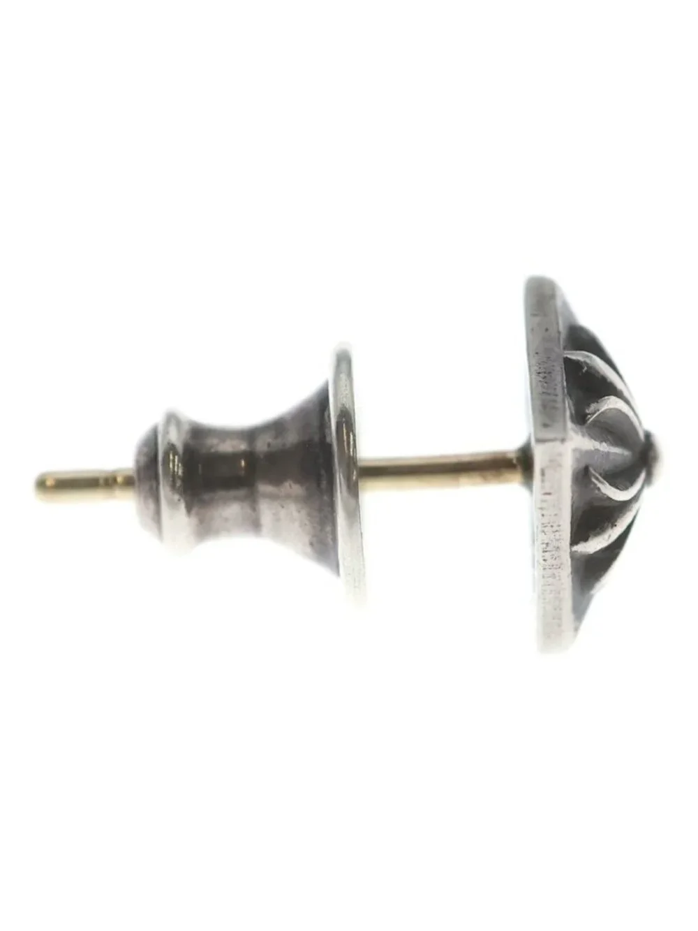 Chrome Hearts Stud Pyramid Pls Earrings Silver